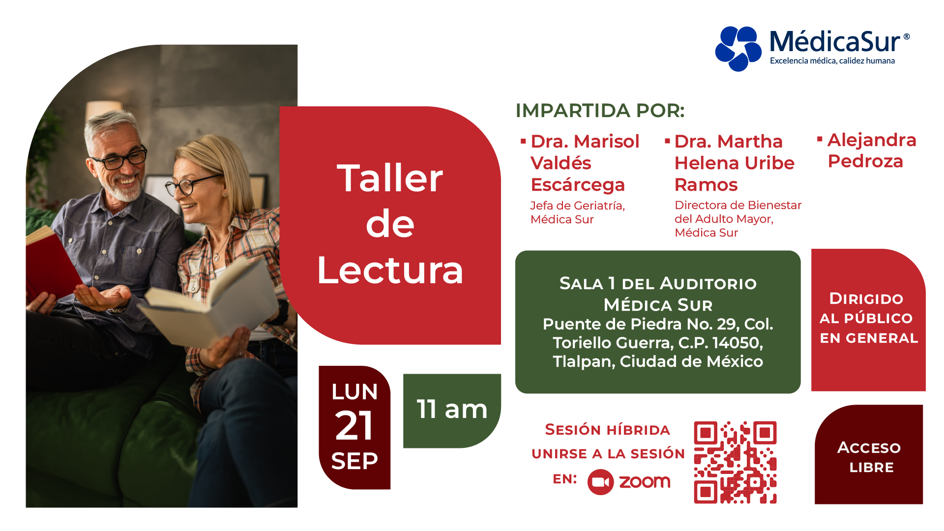 Club de Lectura del adulto mayor